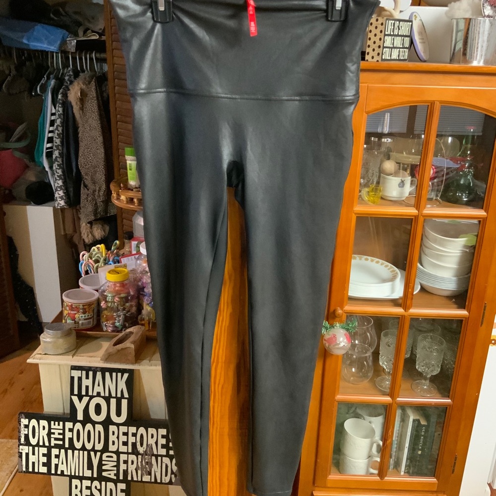 Spanx faux leather leggings